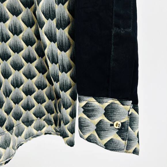 Vintage 90s CID Black Rockabilly Western Graphic Shirt - Picture 7 of 9